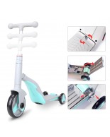 G&C SCOOTER FUN HD 868 3 σε 1 Πολυμορφικό Γκρι/Γαλάζιο