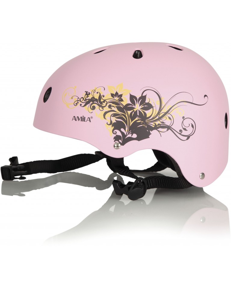Παιδικό Προστατευτικό Κράνος Ροζ ABS Amila 48986 (Medium)