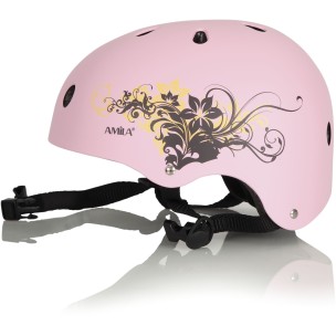 Κράνος Παιδικό pink Amila  48995 Ρυθμιζόμενο