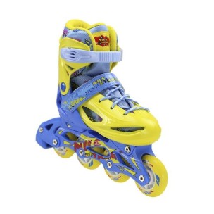 Αυξ. Πατίνια Roller NH 1105 Σέτ 3 ΣΕ 1 Inline Skates Extreme Κίτρινο/Μπλέ (35-38)