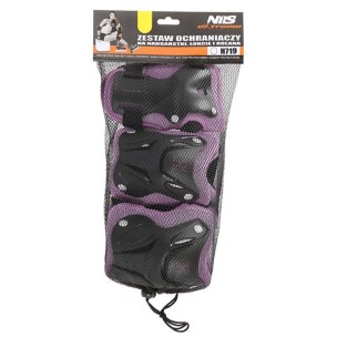 Προστατευτικά Set Nils Extreme H719 Μαύρο/Μωβ
