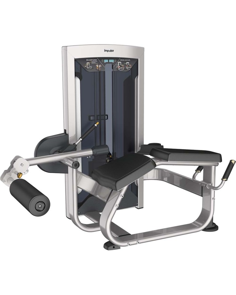 Μηχάνημα Κάμψης Ποδιών Ξαπλωτό Impulse Prone Leg Curl FE9721 (Ασημί)