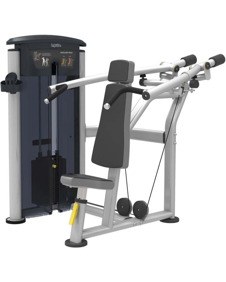 Μηχάνημα Πίεσης Ώμων Impulse Shoulder Press IT9512 (Aσημί)