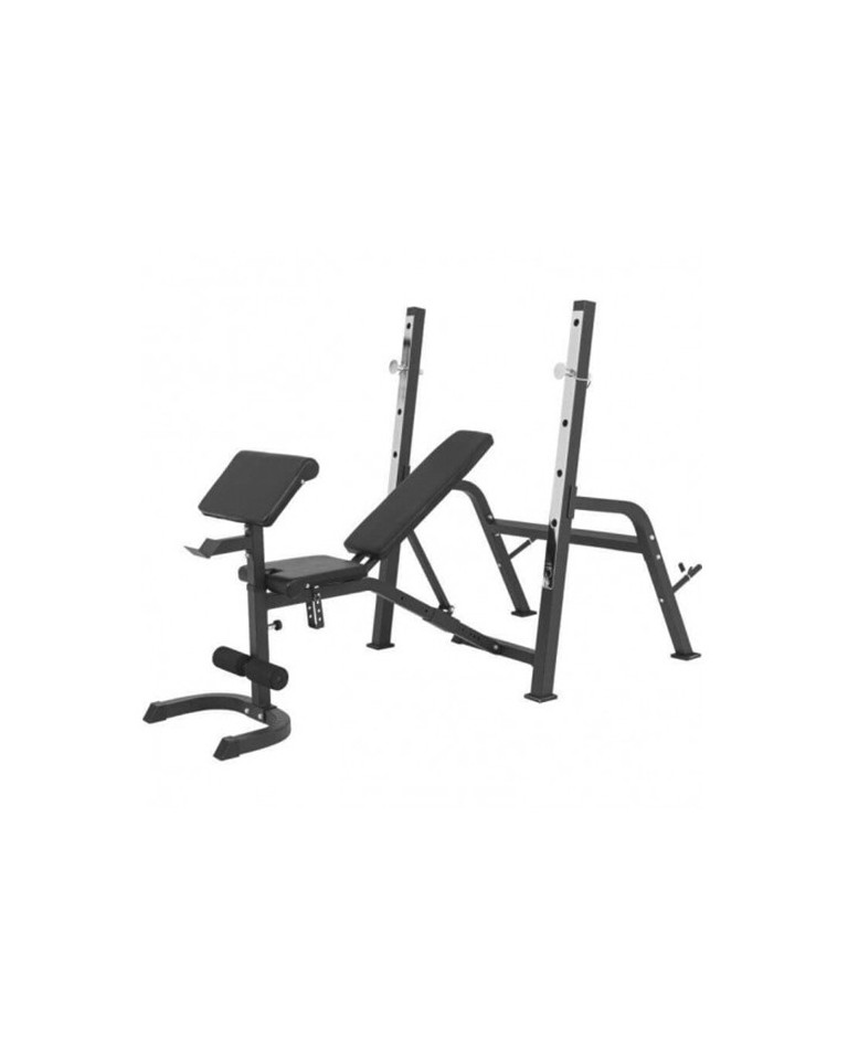 Πάγκος Ασκήσεων 3 σε 1 με Ορθοστάτες Ligasport Olympic 3 in 1 Bench With Leg Curls Multi