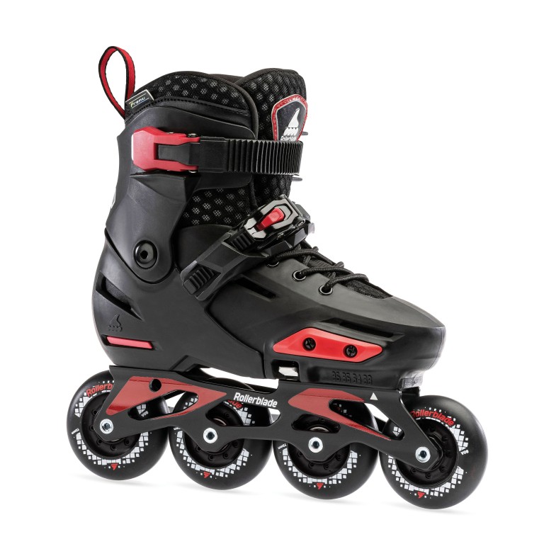 Παιδικά Ρυθμιζόμενα Πατίνια Rollerblade Apex Μαύρο/Κόκκινο 43.071026 (Size 29-32)