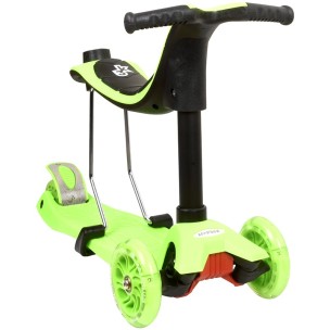 Πατίνι Αθλοπαιδιά Πολυμορφικό 3σε1, Πράσινο 002.61212/GRN