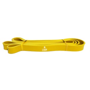 Λάστιχο αντίστασης (heavy duty latex band)(χρώμα κίτρινο) 208εκ.*4,5εκ.*2,2εκ Ligasport