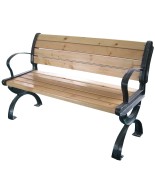Παγκάκι Ενισχυμένο Μεταλλικό Με Ξύλο 182-2488