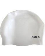 Σκουφάκι Κολύμβησης Amila Long Hair HQ Λευκό 47024