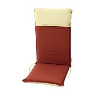 Μαξιλάρι Μπέζ/Πράσινο Για Καρέκλα με Ψηλή Πλάτη (Διπλής Όψης) 35-12793