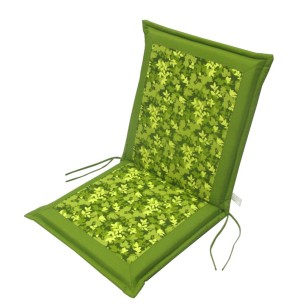 Μαξιλάρι Χακί με Λουλούδια Για Καρέκλα με Χαμηλή Πλάτη (Διπλής Όψης) 35-30308