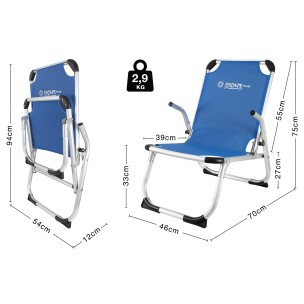 Καρεκλάκι Παραλίας Escape Plus Μπλε 15616