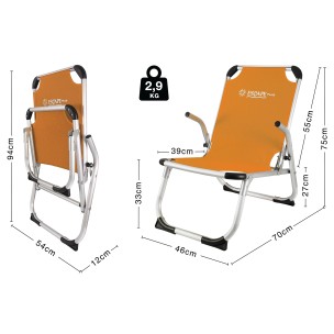 Καρεκλάκι Παραλίας Escape Plus Πορτοκαλί 15618