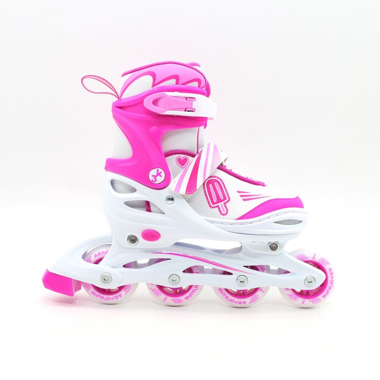 Αυξομειούμενα Inline/Roller Skates/Παγοπέδιλα, 3 σε 1, Αθλοπαιδιά για Κορίτσια 002.10320/K (Size 30-33)