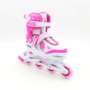 Αυξομειούμενα Inline/Roller Skates/Παγοπέδιλα, 3 σε 1, Αθλοπαιδιά για Κορίτσια 002.10320/K (Size 30-33)