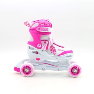 Αυξομειούμενα Inline/Roller Skates/Παγοπέδιλα, 3 σε 1, Αθλοπαιδιά για Κορίτσια 002.10320/K (Size 30-33)