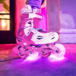 Αυξομειούμενα Inline/Roller Skates Yvolution Neon Combo 2 σε 1, Ροζ