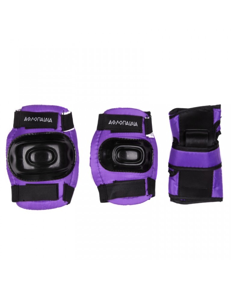 Αθλοπαιδιά Παιδικό Σετ Προστατευτικών για Rollers Μώβ (003.10047/PRP) (Small)