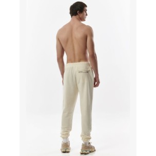 Ανδρικό Παντελόνι Φόρμας Body Action Men's Sustainable Cuffed Sweatpants 023329-05A Offwhite