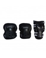 Παιδικό σετ από επιγονατίδες επιαγκωνίδες επικαρπίδες ενισχυμένες ΑΘΛΟΠΑΙΔΙΑ 10082 (black)