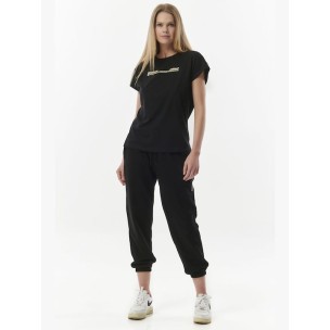 Γυναικείο Παντελόνι Φόρμας Body Action Women Sustainable High Way Pants 021329-01 Black