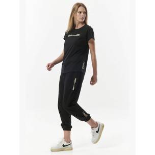 Γυναικείο Παντελόνι Φόρμας Body Action Women Sustainable High Way Pants 021329-01 Black