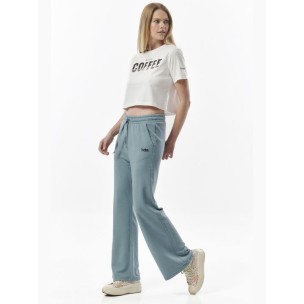 Γυναικείο Παντελόνι Φόρμας Body Action Women Wide Leg Track Pants 021330 01 Grey