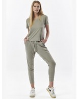 Γυναικείο Παντελόνι Φόρμας Body Action Women Slim Fit SweatPants 021331 01 Iron