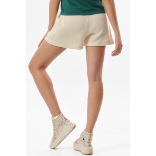Γυναικείο Σορτσάκι Body Action Women's Waffle Shorts 031323 01 Ecru