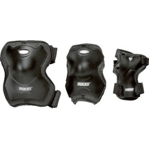 Inline Skates Roces Orlando 4.0 με Προστατευτικά και Κράνος, Μαύρο Λάιμ 18.400833/BL (Size 30-35)