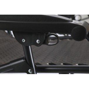 Ξαπλώστρα-Πολυθρόνα Παραλίας Escape Πολλαπλών Θέσεων με Ατσάλινο Σκελετό σε Μαύρο Χρώμα 15572