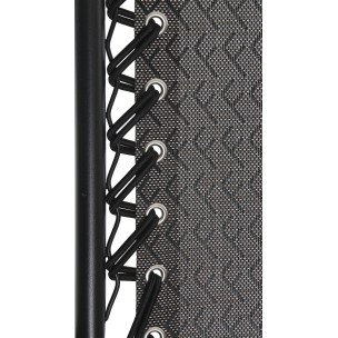 Ξαπλώστρα-Πολυθρόνα Παραλίας Escape Πολλαπλών Θέσεων με Ατσάλινο Σκελετό σε Μαύρο Χρώμα 15572