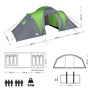 Σκηνή Camping NC6031 Highland Nils Camp 6 Ατόμων 15-04-033