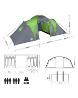 Σκηνή Camping NC6031 Highland Nils Camp 6 Ατόμων 15-04-033