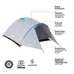 Σκηνή Camping NC6031 Rocker Nils Camp 3 Ατόμων 15-04-034