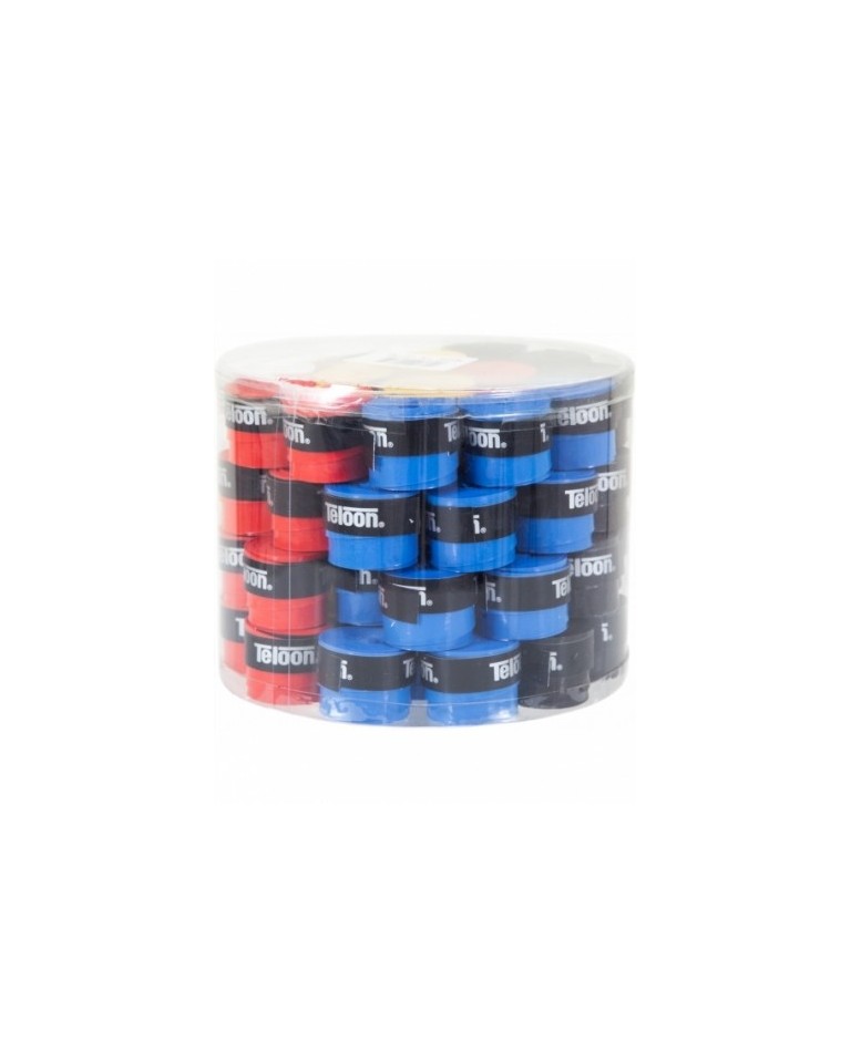 Mega Pack Ταινία Λαβής Ρακετών Teloon Extra Overgrip (5 Χρώματα) Teloon