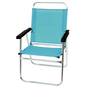 Καρέκλα Βεράντας-Κήπου Αλουμινίου Μπλέ με Μπράτσα Text 151-9716