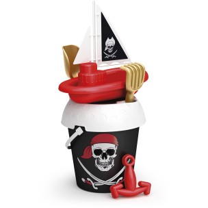 Σετ Κουβαδάκι Παραλίας Pirates Island με Βαρκούλα Adriatic 12615