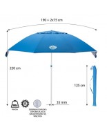 Ομπρέλα Παραλίας NC7822 220 CM Nils Camp