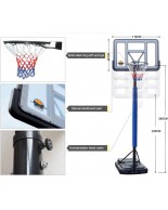 Φορητή μπασκέτα με βάση Life Sport S021Α  M 111