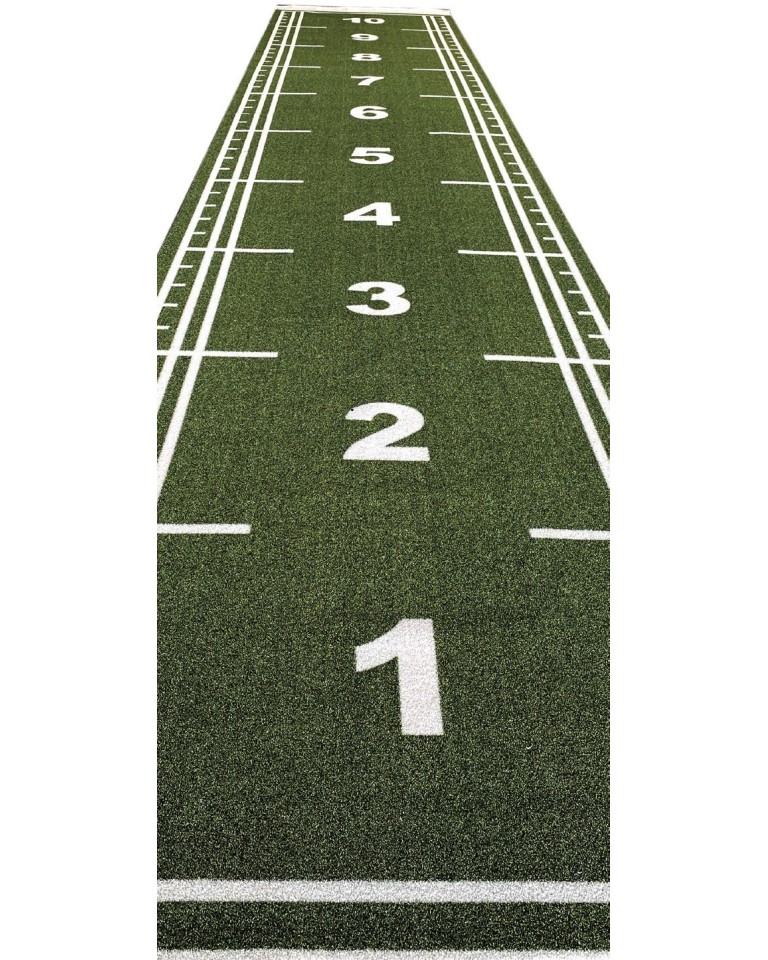 Χλοοτάπητας Sprint Track με Αρίθμηση Μήκους 10m Πράσινο Beka Rubber 94478