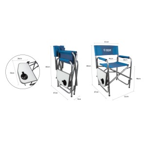 Πολυθρόνα Σκηνοθέτη Σιδερένια με Τραπέζι Escape 15574