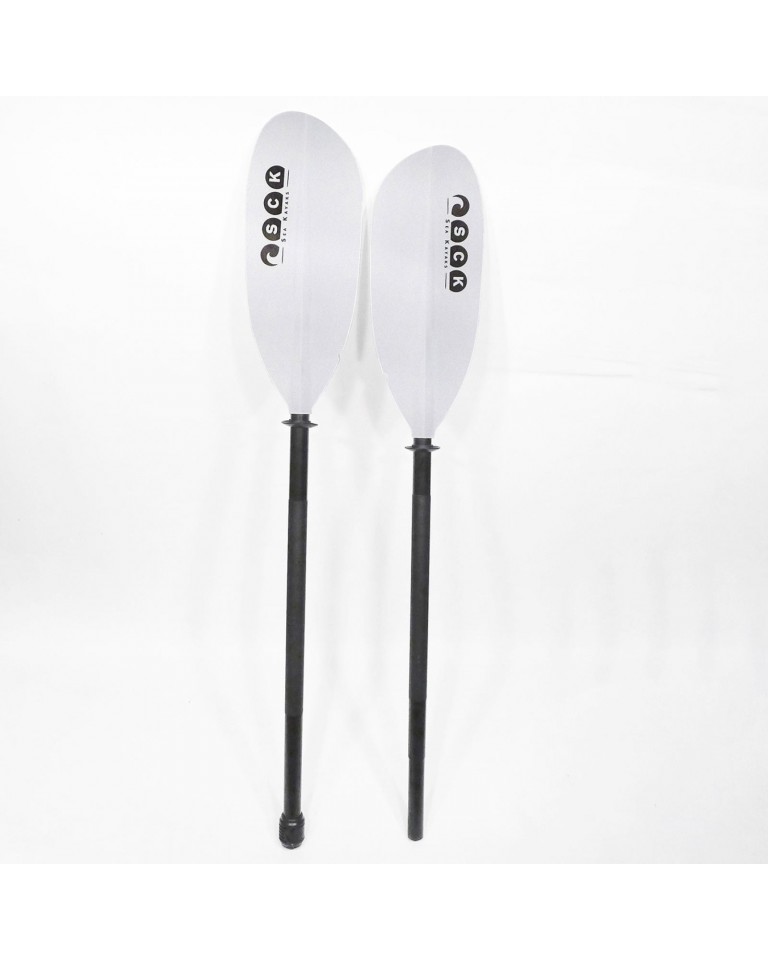 Κουπί καγιάκ ρυθμιζόμενο 222-2325cm Αλουμινίου διαιρούμενο Deluxe Άσπρο Sck