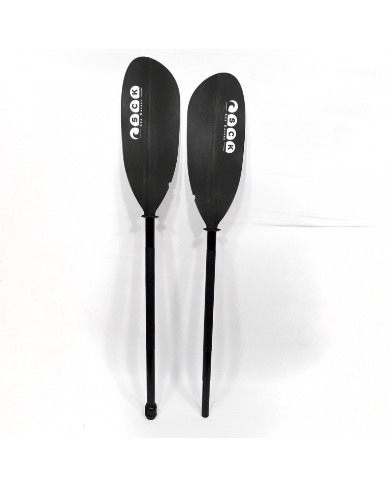 Κουπί καγιάκ ρυθμιζόμενο 222-2325cm Αλουμινίου διαιρούμενο Deluxe Μαύρο Sck