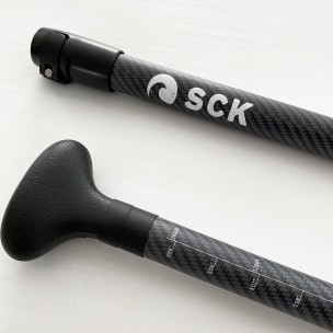 Κουπί Sup Ρυθμιζόμενο 165-210cm με άξονα από υαλοΰφασμα και λεπίδα όψης bamboo Sck