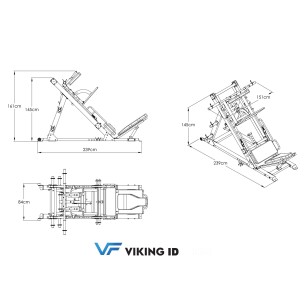 Μηχανή Leg Press & Hack Squat Viking MV-016