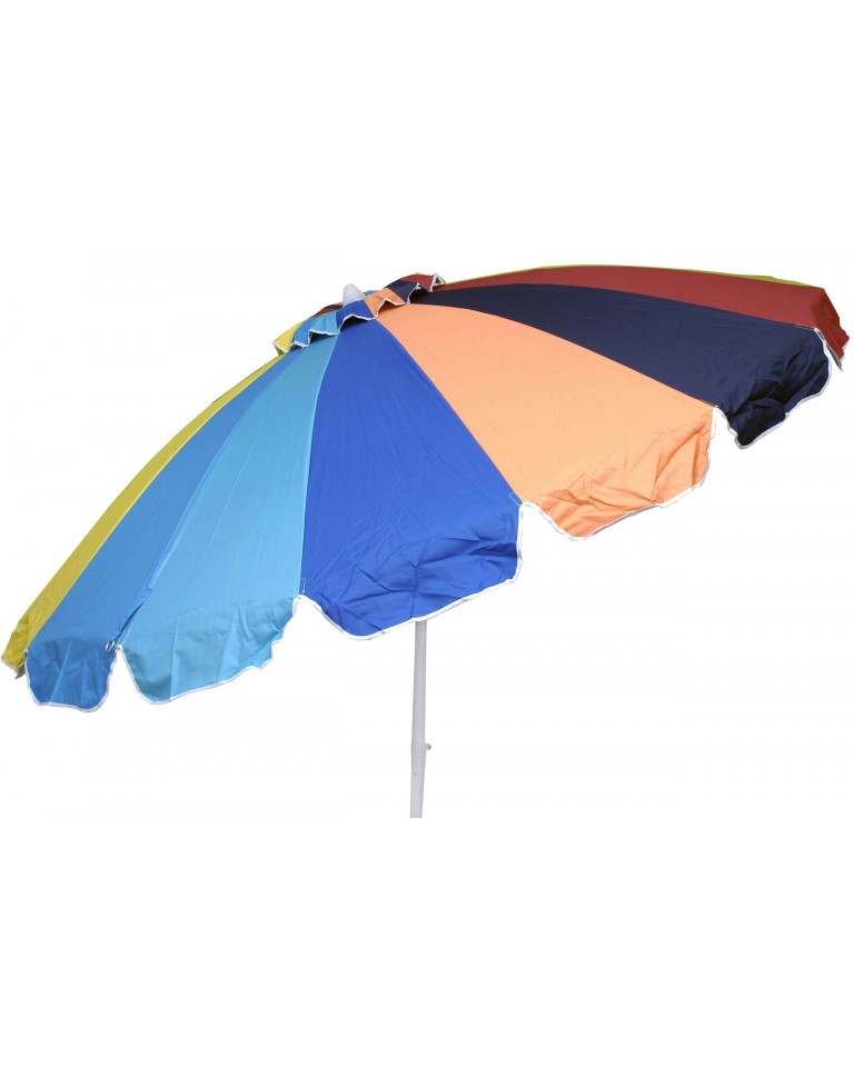 Ομπρέλα Βεράντας/Κήπου/Θαλάσσης Ενισχυμένη Πολύχρωμη 2.2m