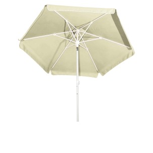 Ομπρέλα Βεράντας/Κήπου/Θαλάσσης Ενισχυμένη Εκρού 2m