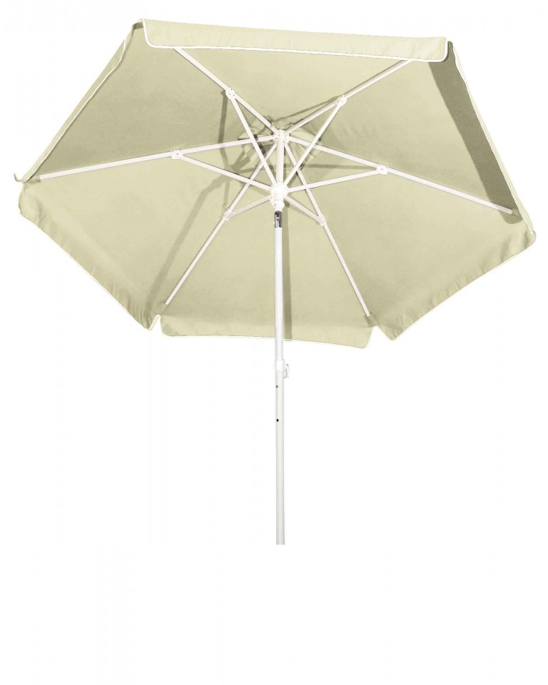 Ομπρέλα Βεράντας/Κήπου/Θαλάσσης Ενισχυμένη Εκρού 2m