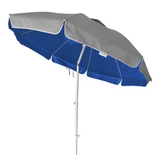 Ομπρέλα Βεράντας/Κήπου/Θαλάσσης Campus Μπλέ με Ασημί Εξωτερική Επίστρωση Ενισχυμένη 2m